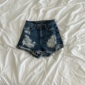 american eagle stretch jean shorts